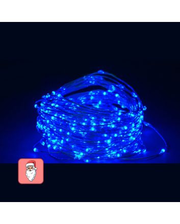 Catena 40 MicroLED blu a batteria IP44