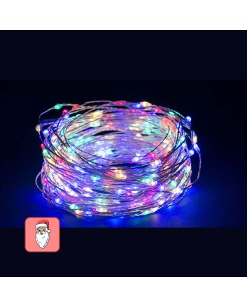 Catena 40 microLED multicolor a batteria