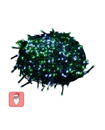 Catena 180 led bianco freddo verde 9m