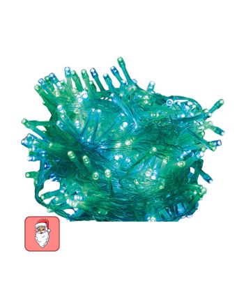 Catena 300 LED bianco freddo verde IP44