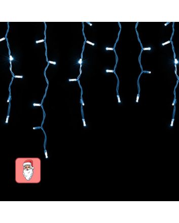 Tenda LED 114 luci 3x0,5 m Bianco Freddo IP44 - Nataluna
