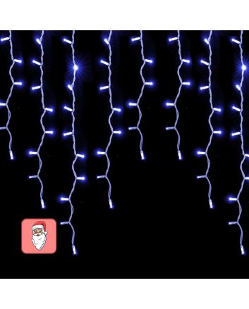 Tenda LED 228 Luci Bianco Freddo 3x0,9 m Prolungabile IP44 - Nataluna
