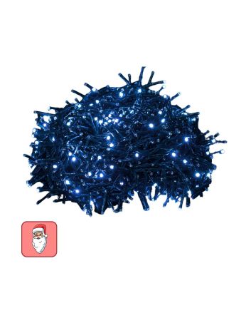 Catena 1000 LED bianco freddo 20m cavo nero