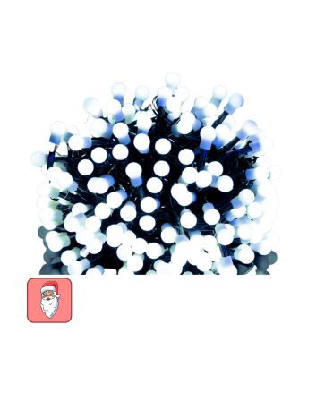 Catena 300 LED ball bianco freddo 15m