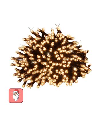 Catena 300 LED 20 m Bianco Caldo Memory IP44 Cavo Verde - Nataluna