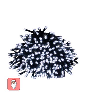 Catena 750 LED bianco freddo 37,5 m cavo nero