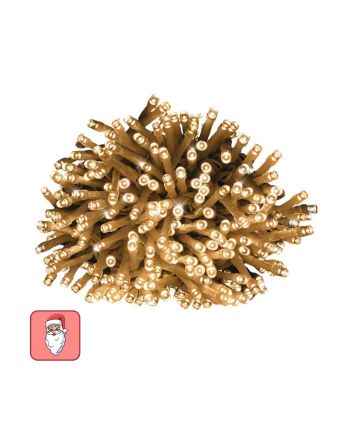 Catena 300 LED Bianco Caldo IP44 Cavo Trasparente