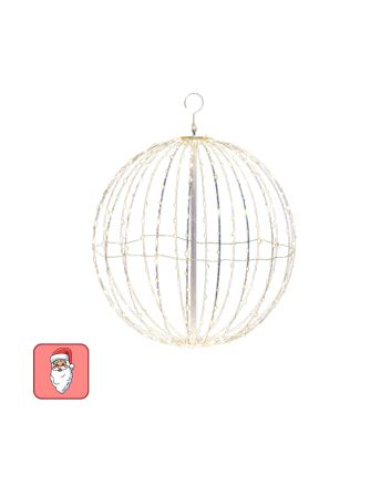 Sfera luminosa 30 cm 160 microLED bianco caldo