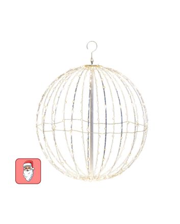 Sfera luminosa 208 MicroLED Ø40cm bianco caldo