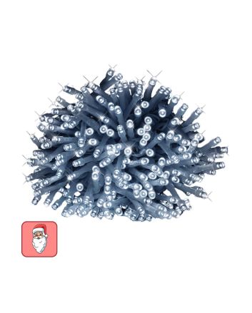 Catena 1500 LED bianco freddo cavo trasparente