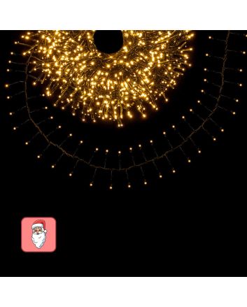 Luci a grappolo 1000 LED bianco caldo cluster