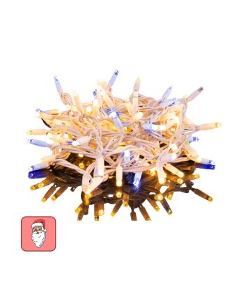 Catena 200 led nataluna bianco caldo effetto flash