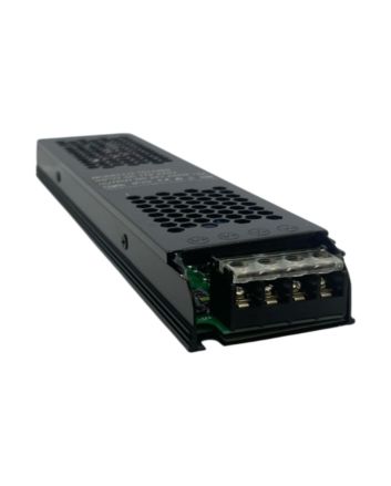 Trasformatore Slim Nero IP20 24V 240W 10A per Strisce LED 24x5x2.5 cm