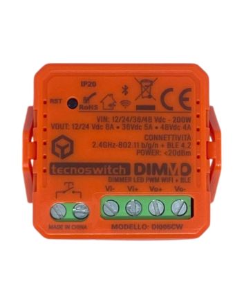 Dimmer Pulsante WiFi/Bluetooth 12-48V IP20 per Strip LED - Tecnoswitch