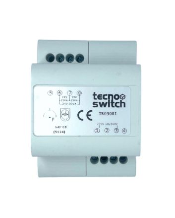 Trasformatore di Sicurezza Modulare 30VA 24V 3DIN IP20 - Tecnoswitch