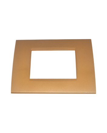Placca 3 Posti Arancio Compatibile Living Light - Tot Electric