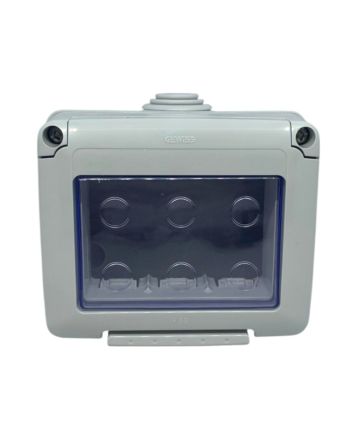 Contenitore Stagno 3 Moduli IP55 con Portella GW27043 - Gewiss