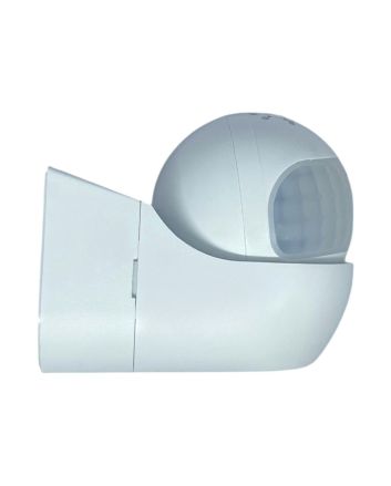 Sensore di Movimento PIR da Parete IP44 Regolabile Bianco - Kanlux