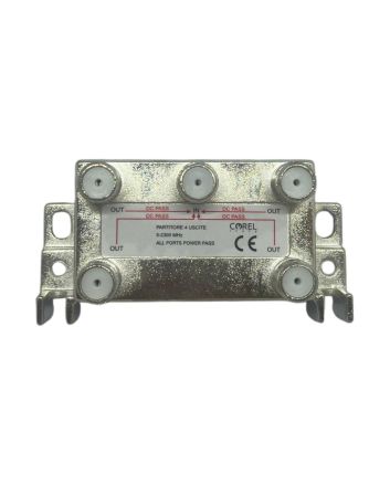Partitore Connettore F 4 Uscite 5‑2400 MHz Classe A - Corel