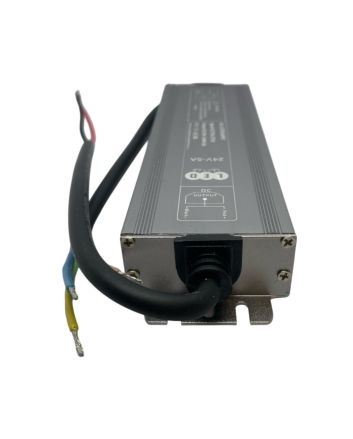 Trasformatore Slim 24V 5A 120W Massimi - IP67 Alluminio - LED Italia