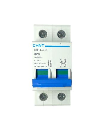 Sezionatore 2 Moduli 32A 415V IP20 AC-22A NH4-125 - Chint