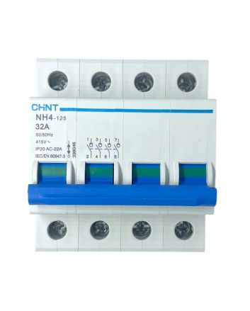 Sezionatore 4 Moduli 32A 415V IP20 AC-22A NH4-125 - Chint