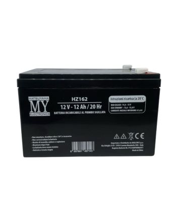 Batteria Ricaricabile al Piombo 12V 12Ah 20Hr HZ162 - Matsuyama