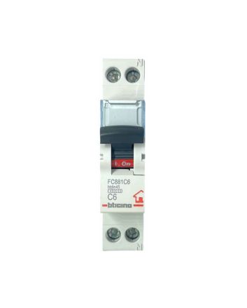 Magnetotermico 1 Modulo 1P+N 16A 4,5kA Curva C - BTicino