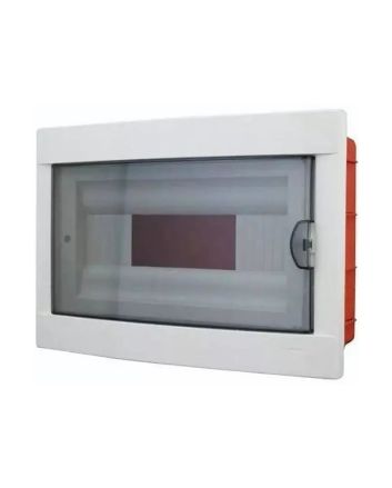 Centralino da Incasso 12 Moduli IP40 Bianco con Sportello Fumè - Faeg