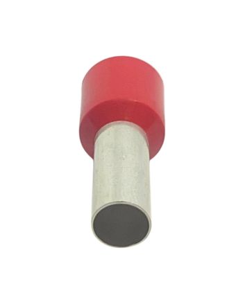 Puntalini Rossi Isolati 10mm² Tubo 12mm Guida DIN Prezzo al pezzo