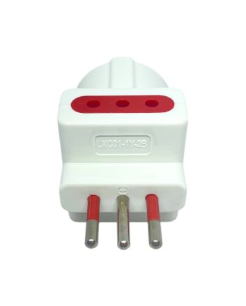 Adattatore Triplo 10A 250V con 2 Bipasso e Schuko - New Energy
