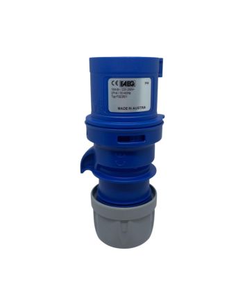 Spina Volante 2P+T 16A 220V IP44 Blu in Tecnopolimero - FAEG