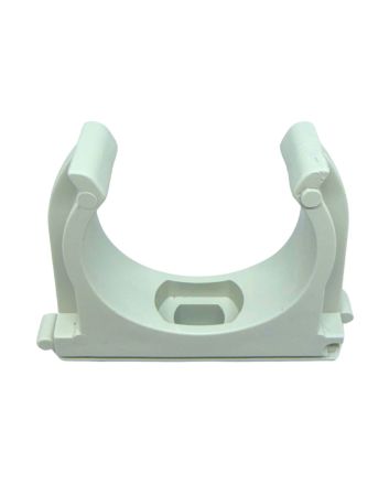 50 Clips Fissatubo a Scatto Ø40mm Grigio RAL7035 Made in Italy - FAEG