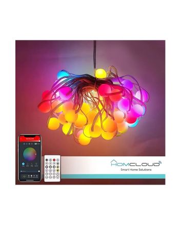 Catena 66 LED 12m RGBIC WiFi+Bluetooth IP65 con Speaker - HomCloud