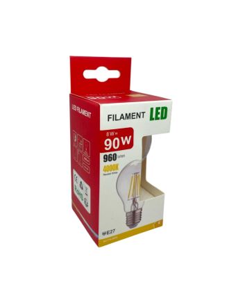 Lampadina LED E27 8W 4000K 960lm 360° A60 a Filamento - Osram
