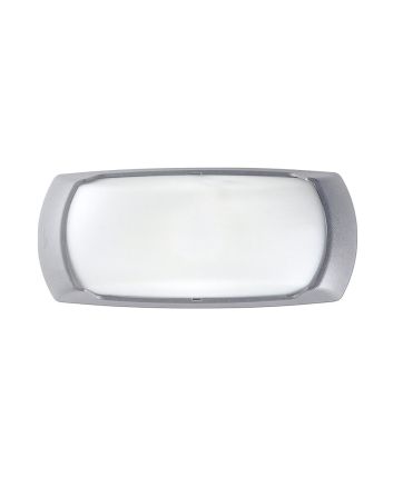 Applique LED Francy OP Grigia IP66 E27 da Esterno - Fumagalli