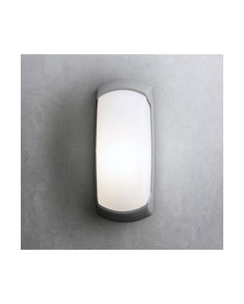 Applique LED Francy OP Grigia IP66 E27 da Esterno - Fumagalli