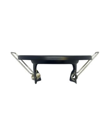 Portafaretto GU10 MR16 Rotondo Fisso Nero Opaco Ø80mm Mondo LED