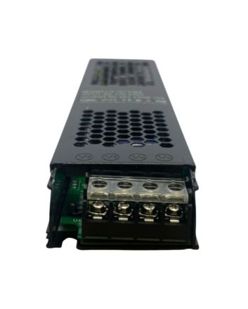 Trasformatore Slim Nero IP20 24V 240W 10A per Strisce LED 24x5x2.5 cm