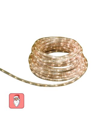 Tubo LED 10m 240 LED bianco caldo acceso