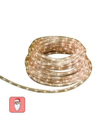 Tubo Luminoso 20m 360 LED Bianco Caldo 8 Giochi IP44 - Nataluna