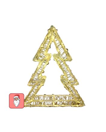 Albero LED In Metallo 600 LED Bianco Caldo IP44