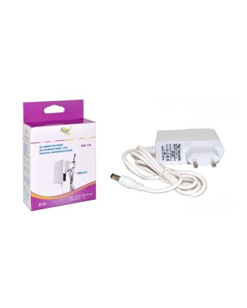 Alimentatore 12V 12W 1A IP44 con Presa Muro Italiana e Cavo 1m
