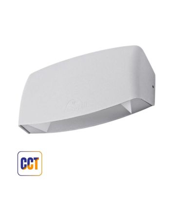 Applique da Parete Abram 190 Bianco da Esterno CCT 7.5W - Fumagalli