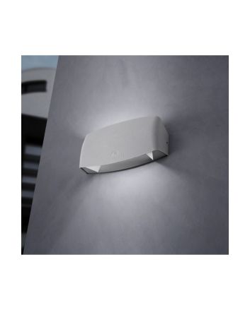 Applique da Parete Abram 190 Grigio da Esterno CCT 7.5W - Fumagalli
