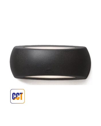 Applique LED Francy Nera IP66 E27 da Esterno CCT 8,5W - Fumagalli