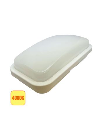 Applique LED Esterno 19W 2400lm 4000K IP65 360° Bianca - Imperia