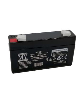 Batteria Ricaricabile al Piombo 6V 1.3Ah 20Hr HZ101 - Matsuyama