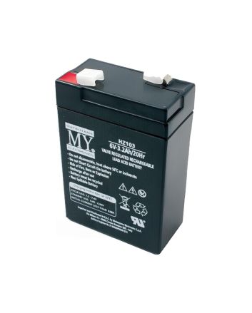 Batteria Ricaricabile al Piombo 6V 3.2Ah 20Hr HZ103 - Matsuyama