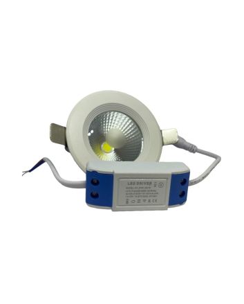 Faretto LED COB Tondo Incasso 7W con Trasformatore - 4000K